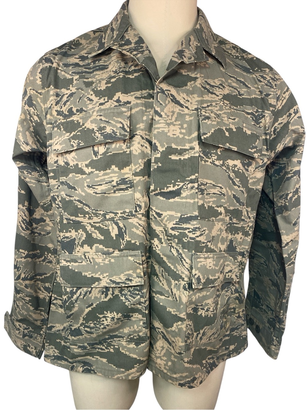 Air Force Camouflage Field Jacket - Green and Tan Camo Men’s 42S